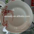 beautiful round porcelain plate